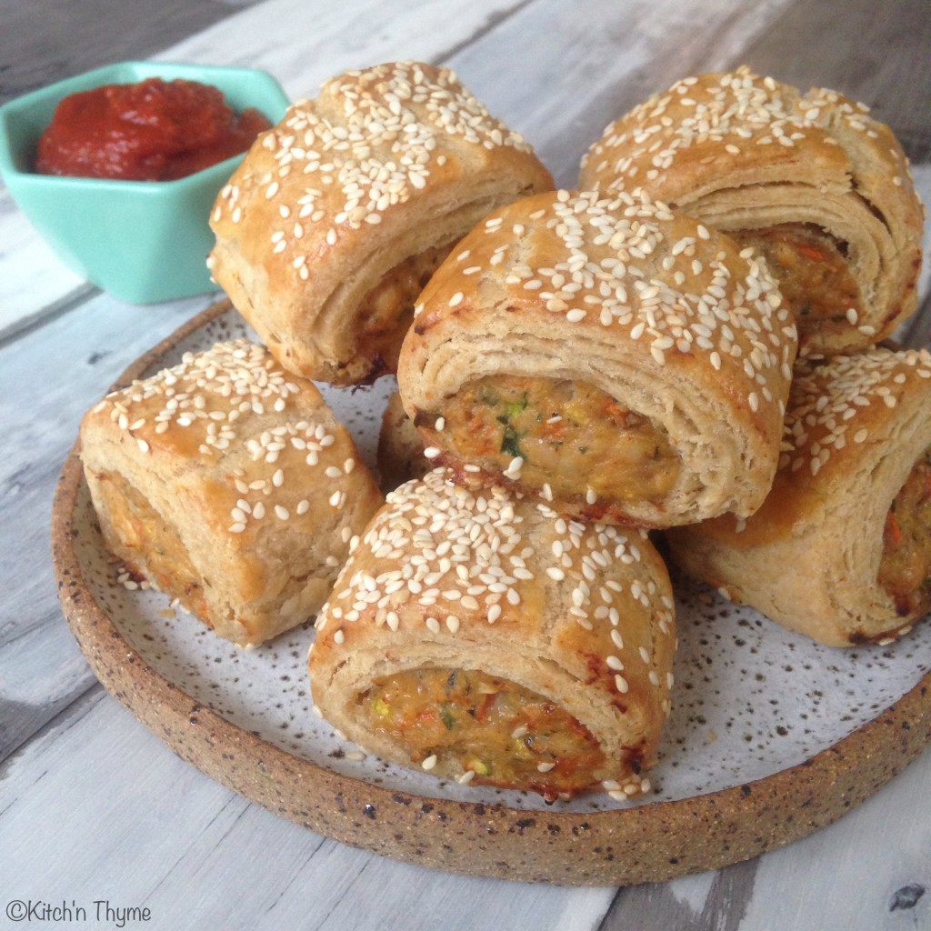 Chicken & Vege Sausage Rolls 2